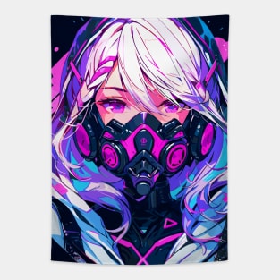 Cyborg Girl Queen Tapestry