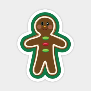 Christmas Gingerbread Man Cookie Magnet