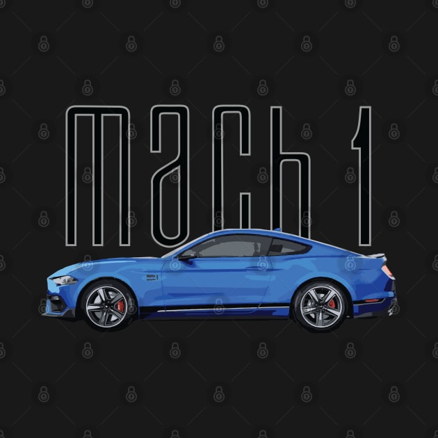 Mach 1 S550 Mustang GT 5.0L V8 Antimatter Blue Car by cowtown_cowboy