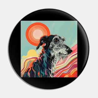 Scottish Deerhound in 70's Pin