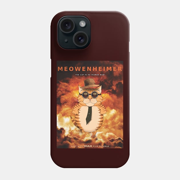 MEOWENHEIMER Parody Print Phone Case by SPACE ART & NATURE SHIRTS 