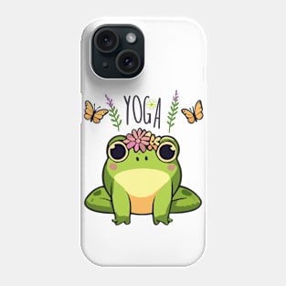 Yoga Kawaii Frog Phone Case