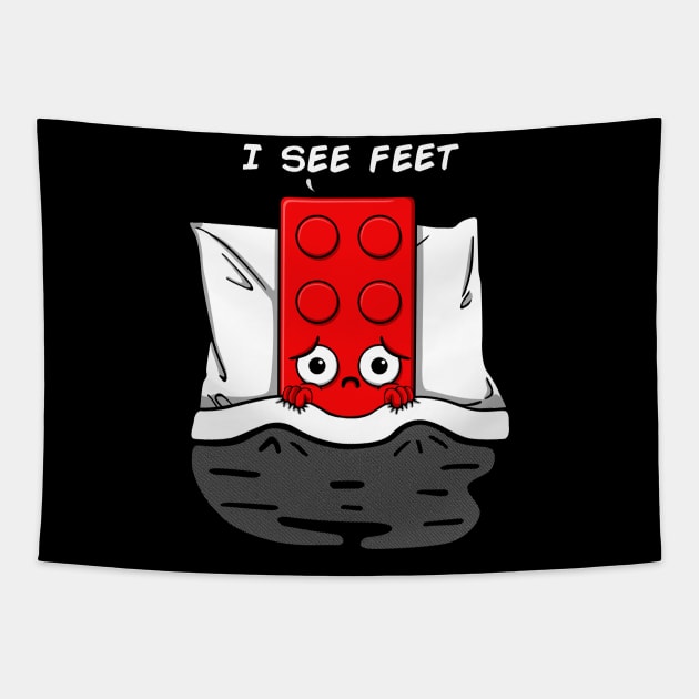 I see feet Tapestry by Melonseta