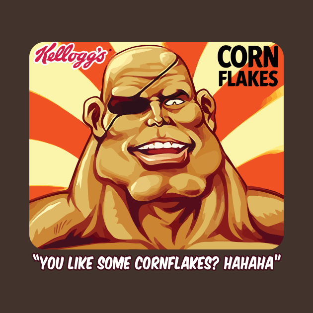 Cornflakes + Video Game Fighter (MEME) by dposhirts