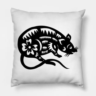 12 Zodiac Animal Signs Paper Cutting Rat Pillow