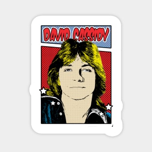 David Cassidy 80s Pop Art Comic Style Magnet