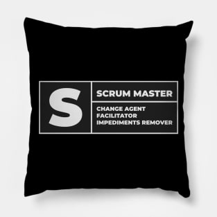 Scrum Master advisory sign Pillow