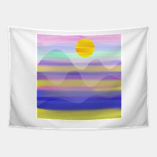 Sunset Rainbow Tapestry