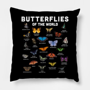 Butterflies of the World Pillow