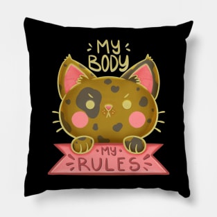 My Body My Rules Pillow