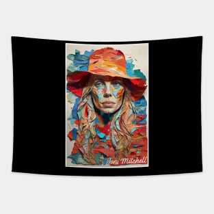 Joni Mitchell // Paper Art Tapestry