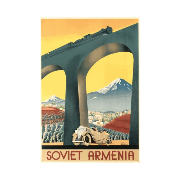 Vintage Travel Poster - Soviet Armenia by Naves