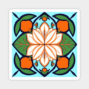 Orange Blossom Tile Magnet