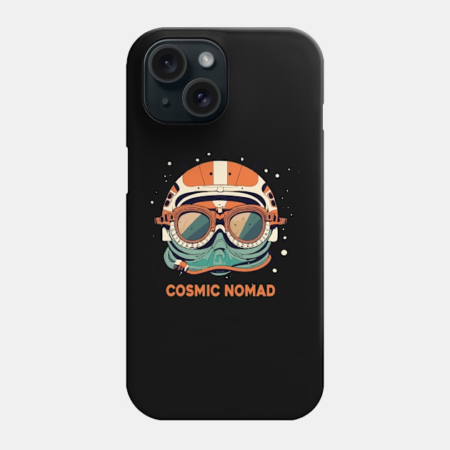 Cosmic Nomad Motorcycle Phone Case by Kingrocker Clothing