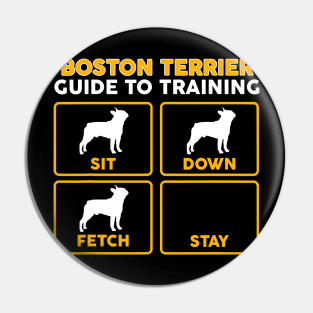 Boston Terrier  Guide To Training Pin