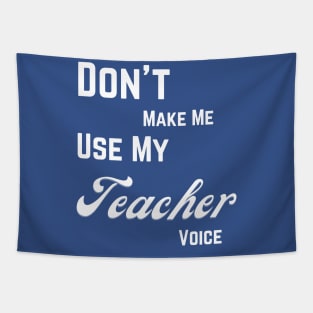 Teacher voice typography design Tapestry