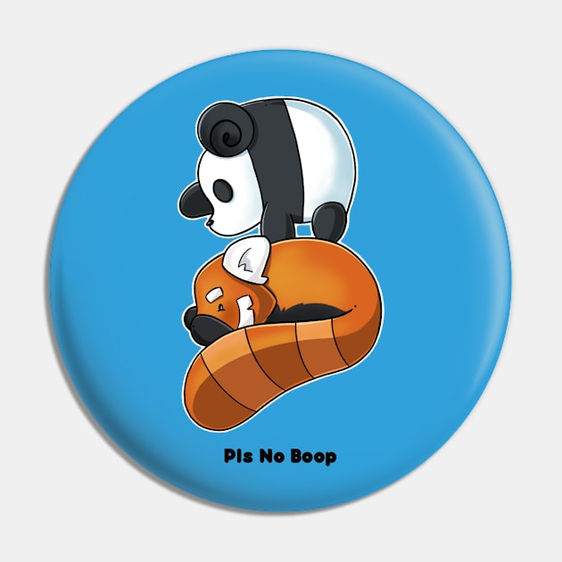 Pocket Pandas® - No Boop for light shirts Pin by PocketPandas