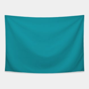 Caribbean Sea Blue Solid Color Tapestry