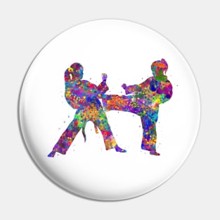 Taekwondo girl kids Pin