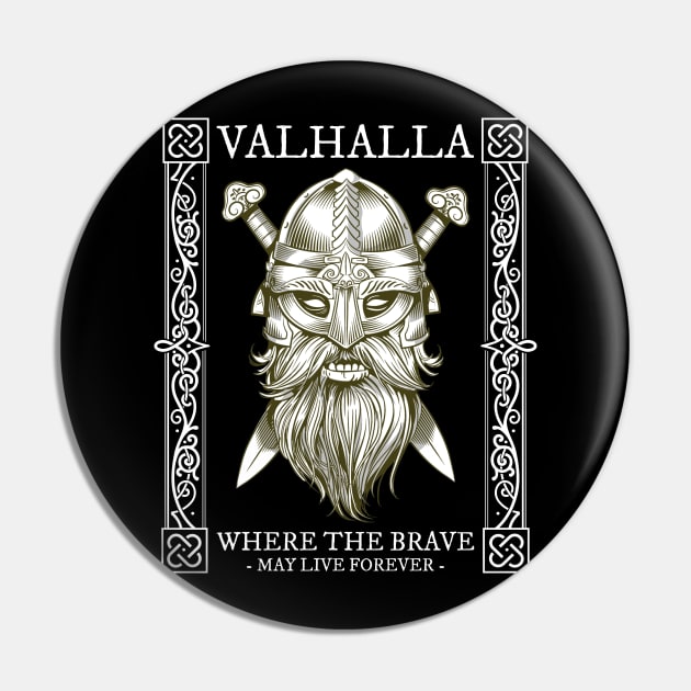 Viking Warrior - Valhalla Pin by BearCaveDesigns