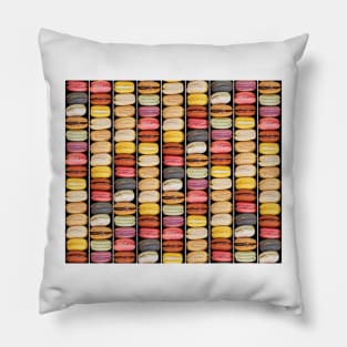 Macaroon Pastry Print Pastel Pillow