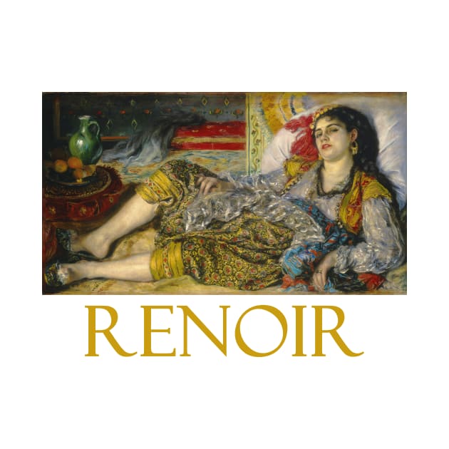 Odalisque (1870) by Pierre-Auguste Renoir by Naves