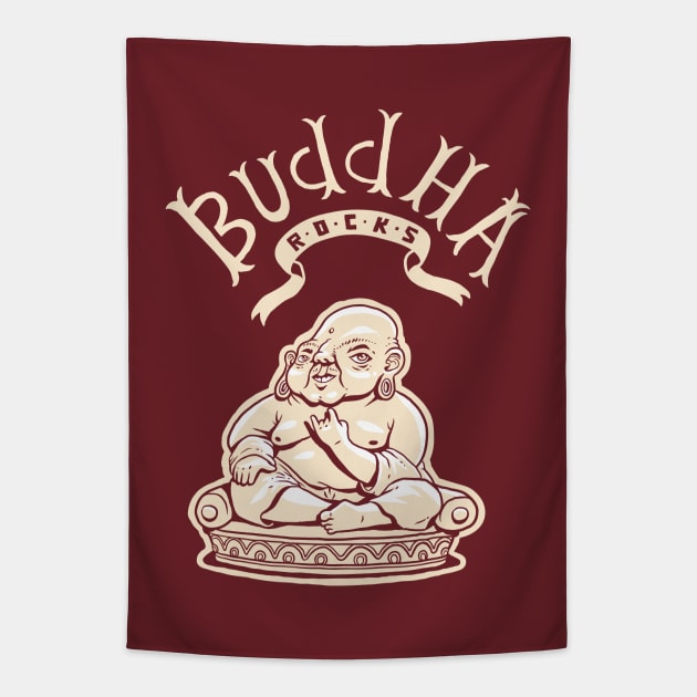 Buddha Rocks Tapestry by guira