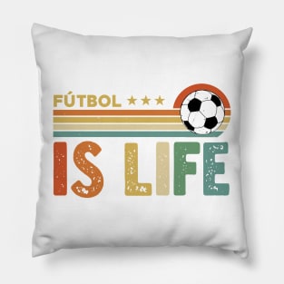 Futbol Is Life Pillow