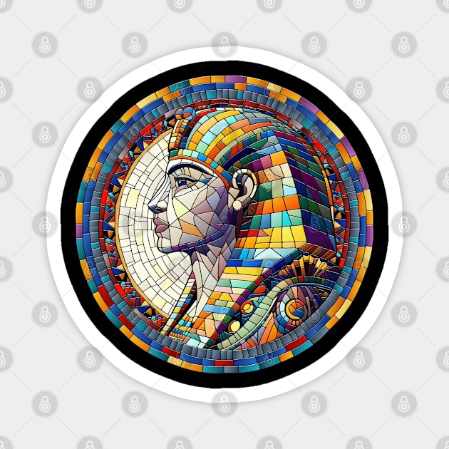 Egyptian Great Sphinx  -Mosaic Art Magnet by Nartissima