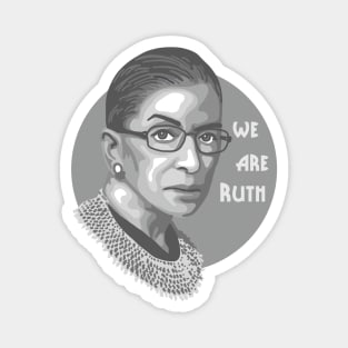 Ruth Bader Ginsburg Portrait and Quote Magnet