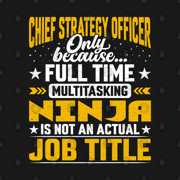 Chief Strategy Officer Job Title - Chief Strategy Inspector by Pizzan