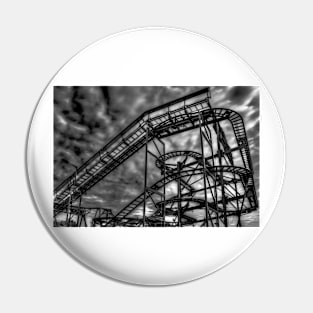 Monochrome Rollercoaster Pin