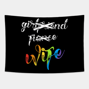 Girlfriend Fiance Wife Lesbian Pride Lgbt Wedding Tapestry