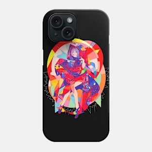 Colorful Geometry Girl Phone Case