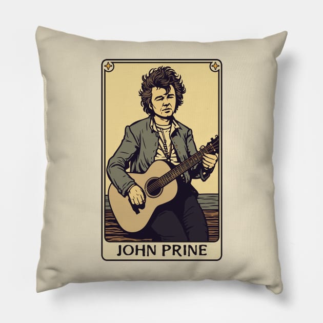 John Prine State Of Mind Pillow by DankFutura