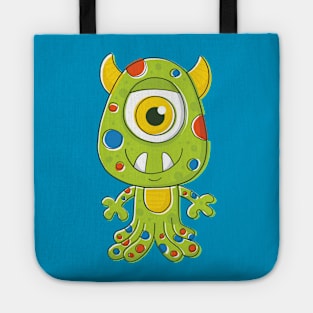 One-eyed Alien Monster Tote