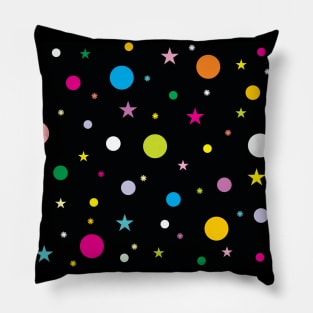 Bubbles&Bubbles - Colorful bubbles with various colors isolated on Black background Pillow