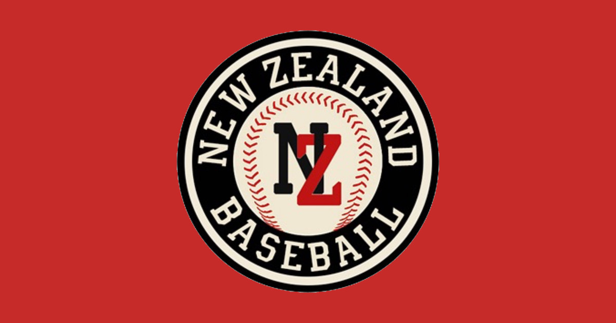 New Zealand Baseball Retro Logo New Zealand Baseball TShirt