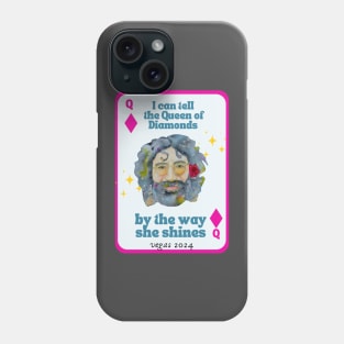 Queen of Diamonds in Pink Phone Case