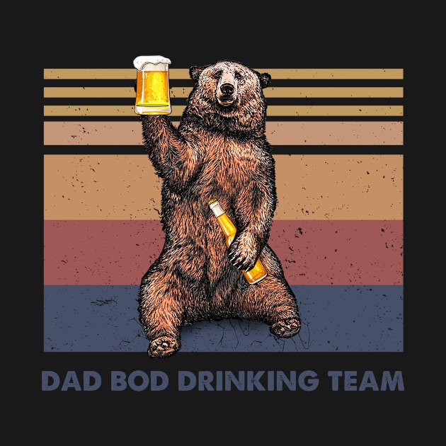 Dad Bod Drinking Team Vintage by beckeraugustina