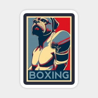 Boxing Dog Magnet