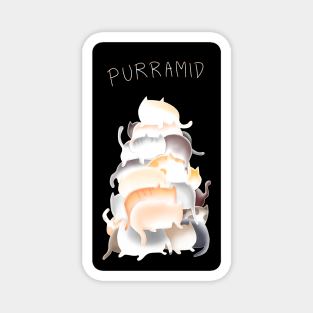 Pun purramid made of cats Magnet