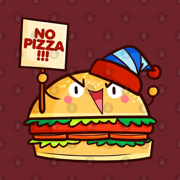 Hamburger No Pizza by Jocularity Art