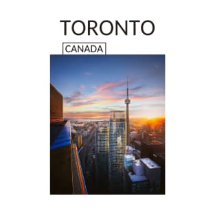 Toronto Ontario Canada Skyline Cityscape Gift for Canadian Canada Day Present Souvenir T-shirt Hoodie Apparel Mug Notebook Tote Pillow Sticker Magnet T-Shirt