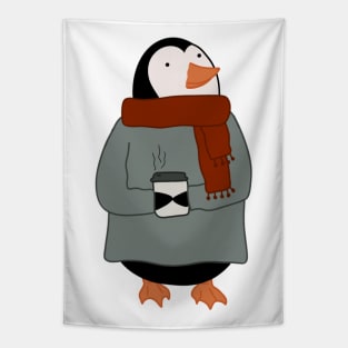 Fashionable Penguin Tapestry