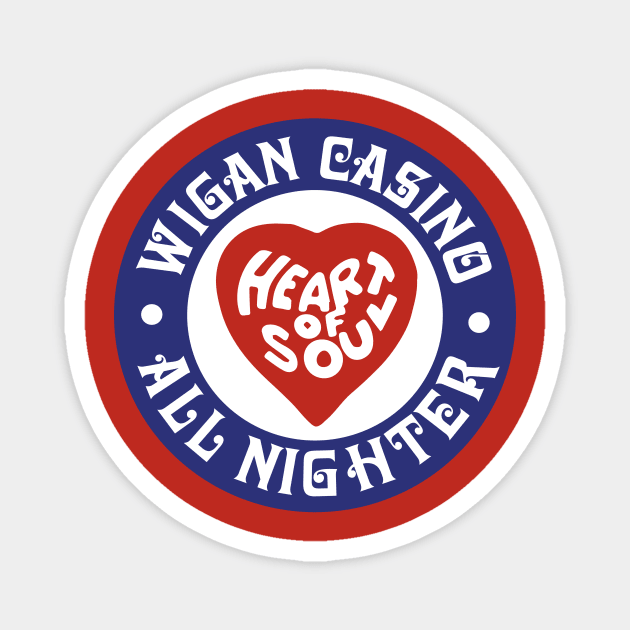 Heart of Soul Wigan Casino Magnet by RussellTateDotCom