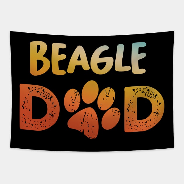 Beagle Dad Tapestry by MetropawlitanDesigns