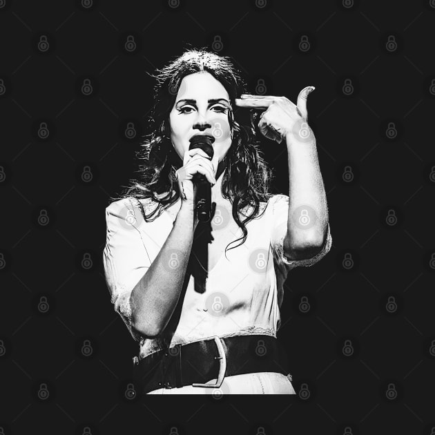 Memorable Hand Sign Lana Del Rey // Retro Design by Iip Ratmono