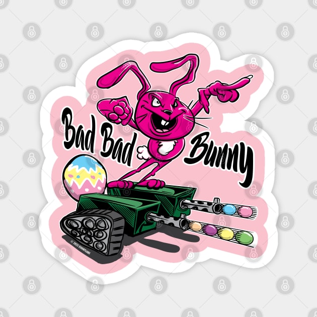 Bad Bad Bunny Magnet by eShirtLabs