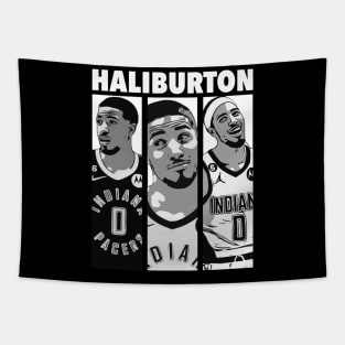 Tyrese Haliburton Basketball Tapestry